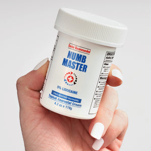 Numb Master in hand on white background