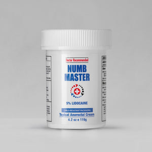 Numb Master 4.2 oz oz on gray background