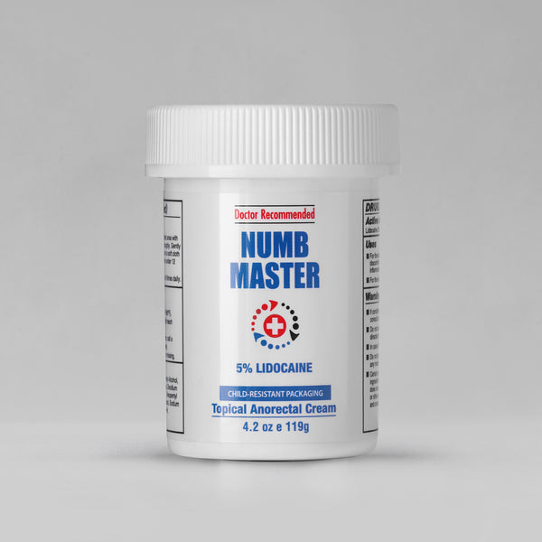 Numb Master 4.2 oz oz on gray background