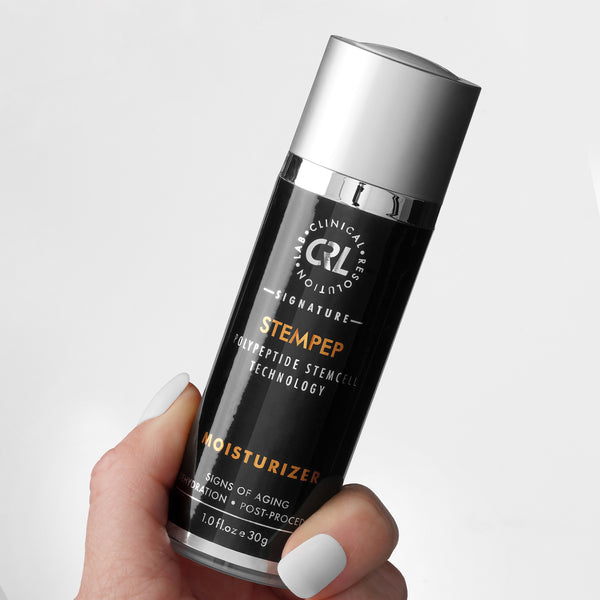 Stempep Moisturizer in hand white background