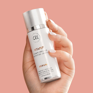 Vitapep serum in hand