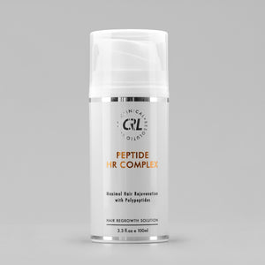 clinical resolution peptide hr complex in white bottle on grey background