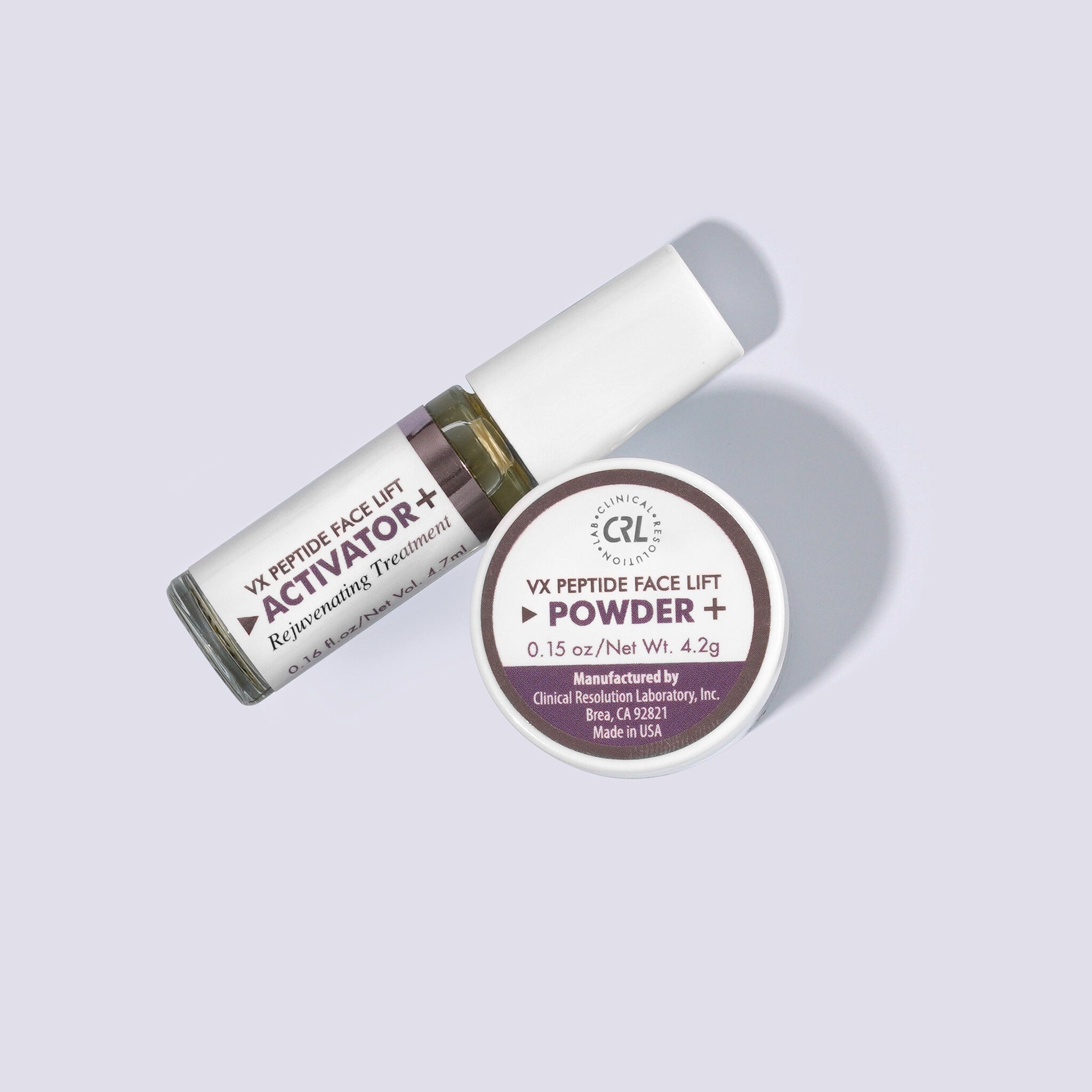 VX peptide facelift mask on light background
