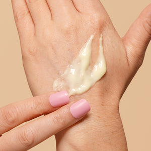 Age defying Liposomal Moisturizer on hand