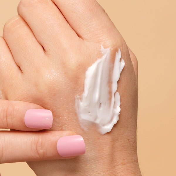 stempep moisturizer on back of hand