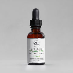 Clinical Resolution Lab Liposomal Vitamin C Serum 5% on gray background
