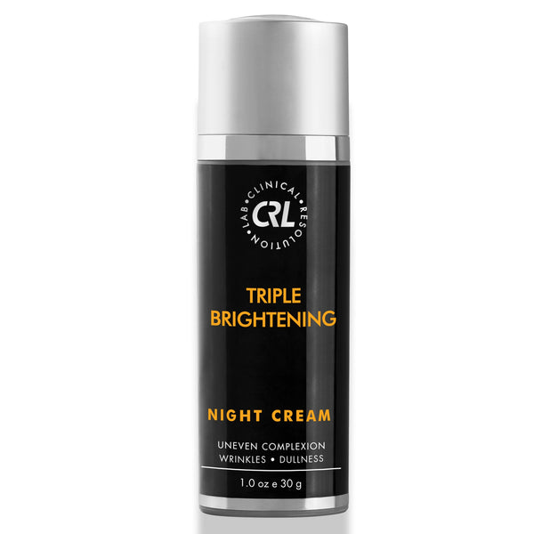 CRL Triple Brightening Night Cream bottle on a white background